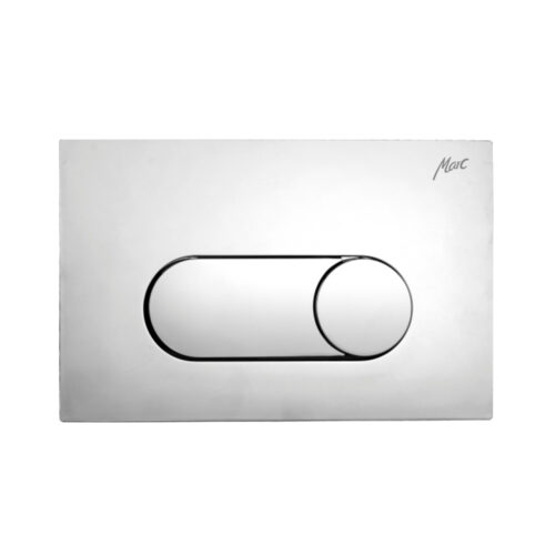 Round Push Plate With Switch Chrome - (MFP - 1501)